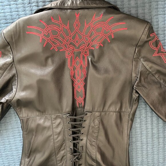 HIlary's Vanity Leather Wing Coat - Large - Picture 9 of 12